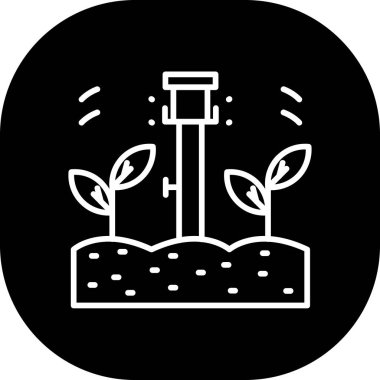 Modern bitki simgesinin vektör illüstrasyonu