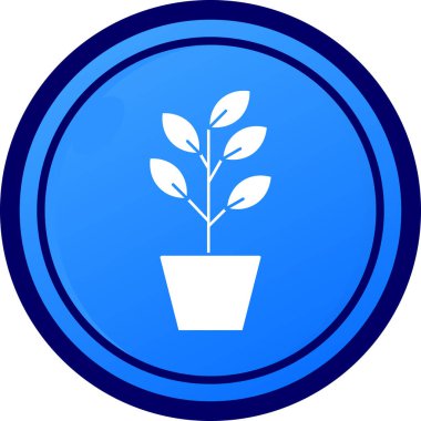 bitki simgesi vektör illüstrasyonu