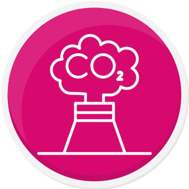 Nükleer santral simgesinin vektör çizimi