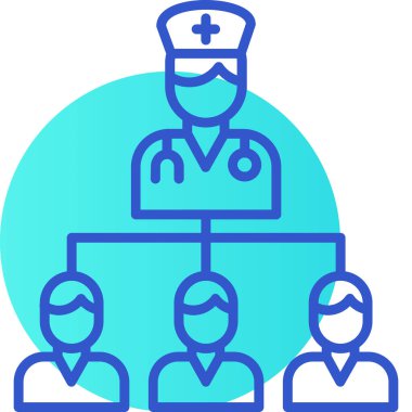 Bir grup insanın vektör çizimi