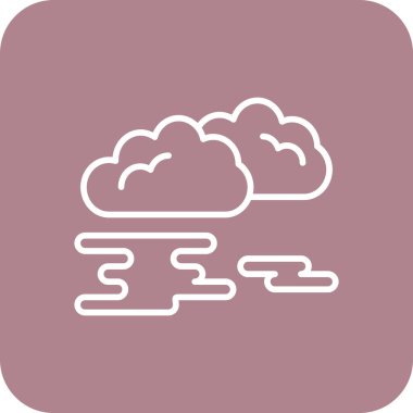 Bulut hesaplama simgesi vektör illüstrasyonu