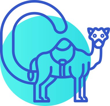 Aslan simgesinin vektör illüstrasyonu