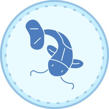 Mavi denizanası, illüstrasyon, beyaz arkaplanda vektör.