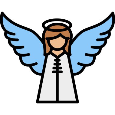 melek simge vektör çizim