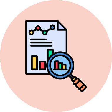 analitik simge vektör illüstrasyonu