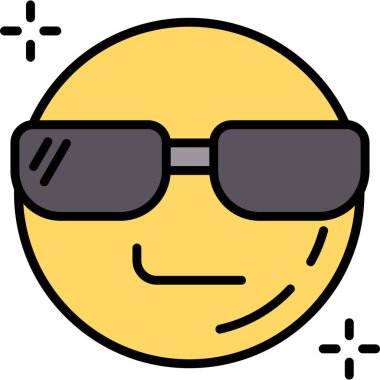 Gözlük. Web simgesi basit illüstrasyon