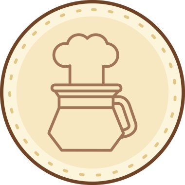 fırın ürün simgesi, vektör illüstrasyonu