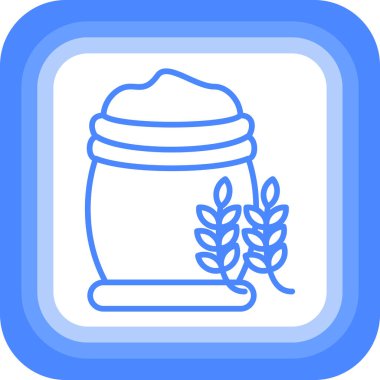 Süt simgesinin vektör illüstrasyonu