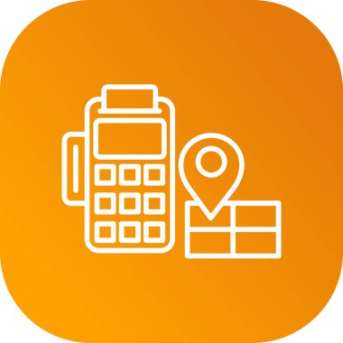 Cep telefonu simgesi, vektör illüstrasyonu