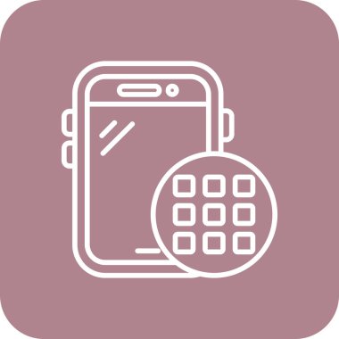 Telefon simgesi vektör illüstrasyonu