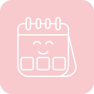 Takvim simgesi, vektör çizimi