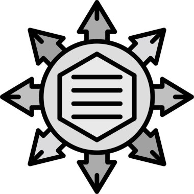 Modern b 'nin vektör illüstrasyonu kalkan simgesinden yoksun