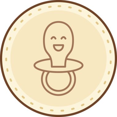 Bir bebeğin vektör illüstrasyonu