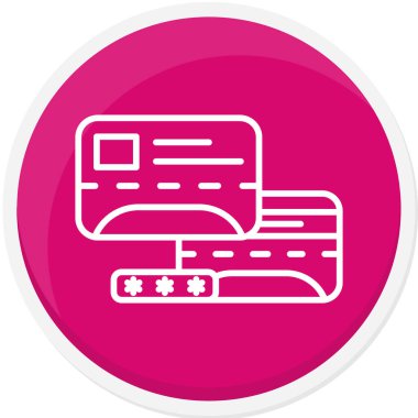 Kredi kartı vektör simgesi