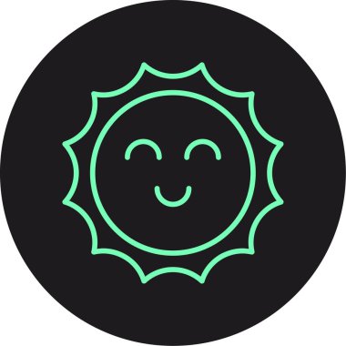 Güneş Simgesi Vektör illüstrasyonu