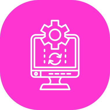 seo modern simgesinin vektör illüstrasyonu