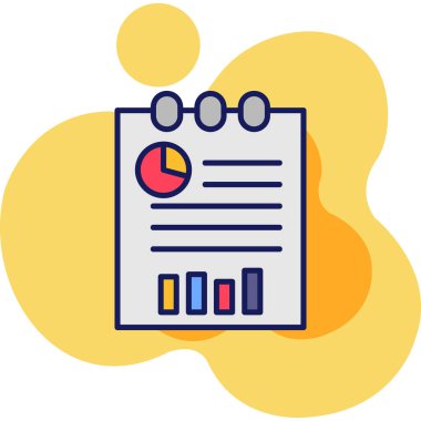 analitik analitik veri simgesi doldurulmuş ana hatlar biçimi