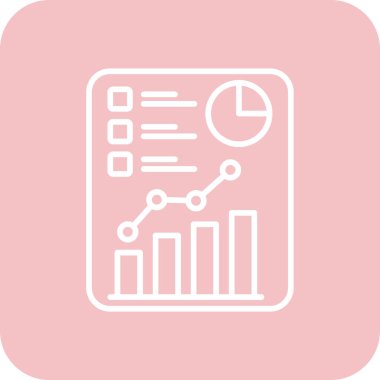 Veri analiz simgesi, vektör illüstrasyonu