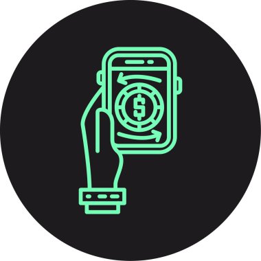 vektör akıllı telefon ico