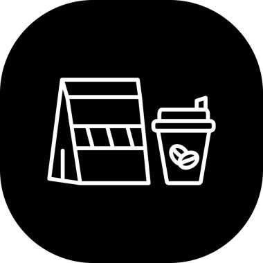 Vektör Kahve Simgesi illüstrasyonu