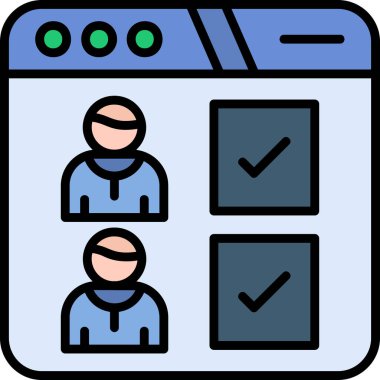 Web simgesi, vektör illüstrasyonu