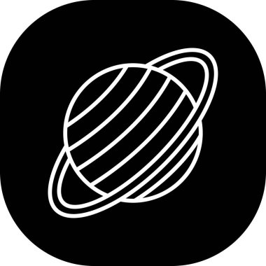 Moda tarzında izole edilmiş gezegen simgesi