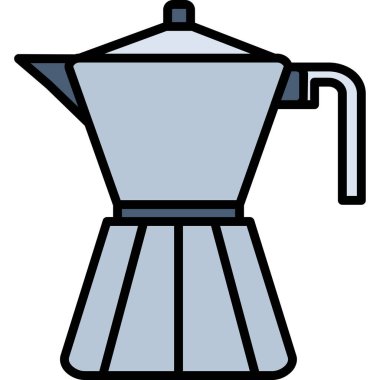 Kahve makinesi simgesi - taslak biçimi