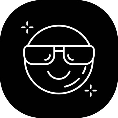 emoji simgesinin vektör illüstrasyonu