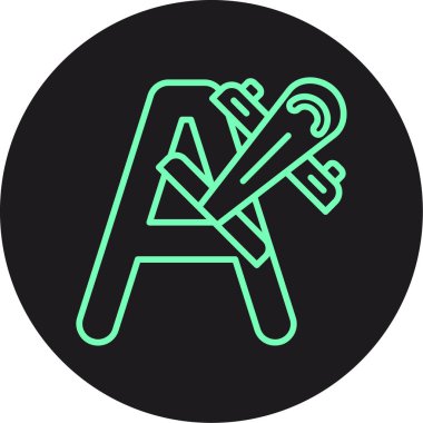 b 'nin vektör illüstrasyonu