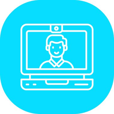 Çağrı merkezi operatörü. Basit simge