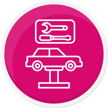 - Araba. Web simgesi basit illüstrasyon