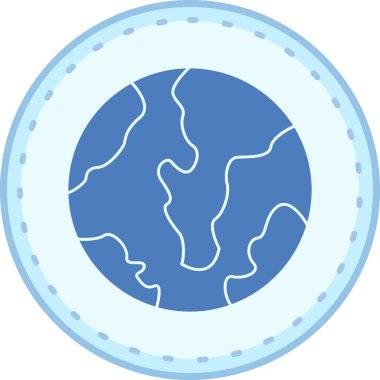 Toprak küresi simgesi, basit tasarım