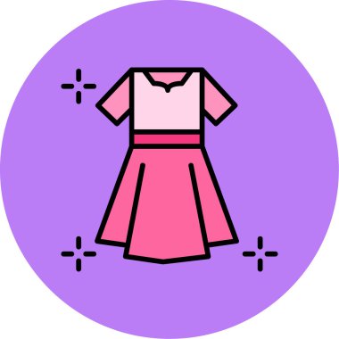 Elbise simge vektör çizim