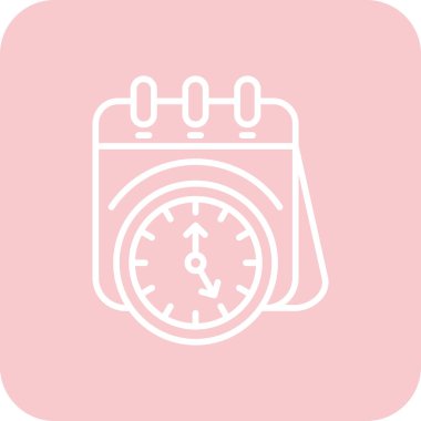 Bir saatin vektör simgesi