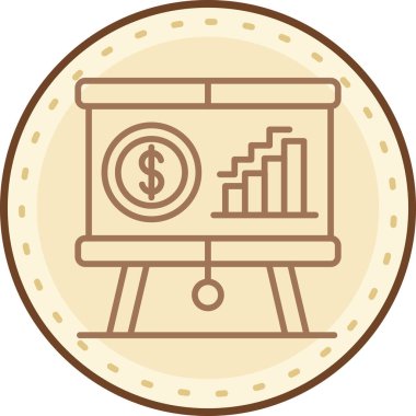 Bozuk para simgesinin vektör illüstrasyonu