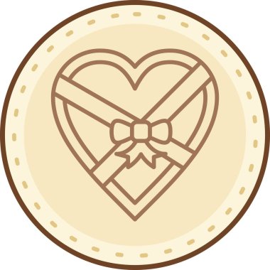 Kalp ikonu vektör illüstrasyonu