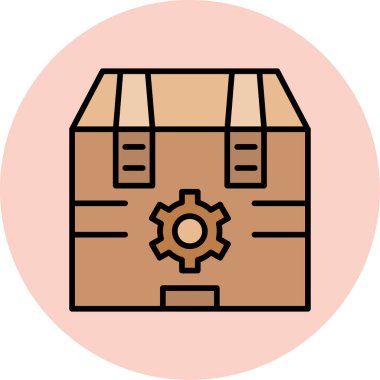 Teslimat. Web simgesi basit illüstrasyon