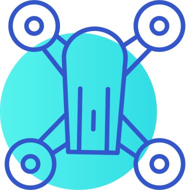 Mavi ve kırmızı bir arabanın vektör çizimi