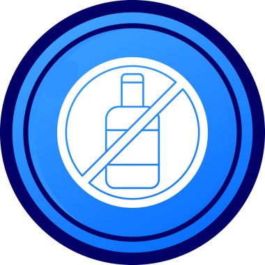 alkol şişe simge vektör çizim