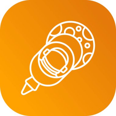 Bir roket simgesinin vektör çizimi