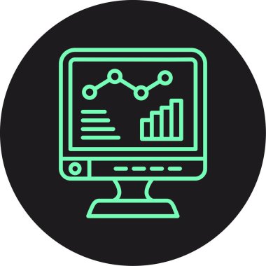 Kolayca düzenleyebilen ve düzenleyebilen Veri Analizi Vektörü simgesi