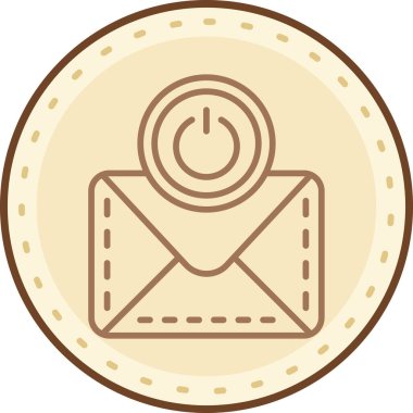 Harf simgesi vektör resimlemesi olan zarf