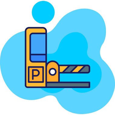 Park alanı. Web simgesi basit illüstrasyon