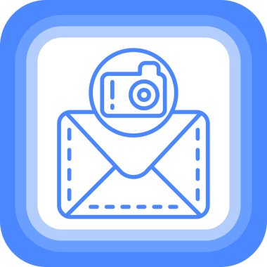 E-posta. Web simgesi basit illüstrasyon