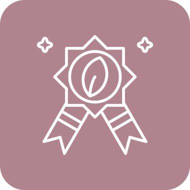 Madalya web simgesi vektör illüstrasyonu