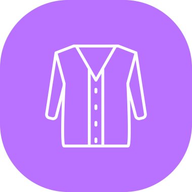 shirt simgesi vektör illüstrasyonu