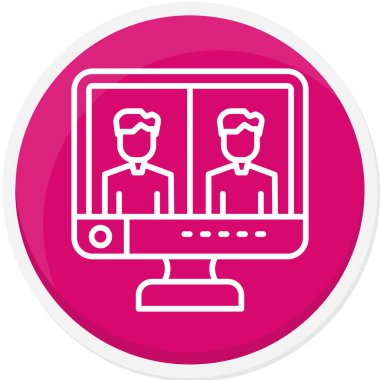 Modern simgenin vektör illüstrasyonu