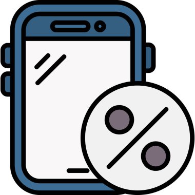 Akıllı telefon. Web simgesi basit illüstrasyon