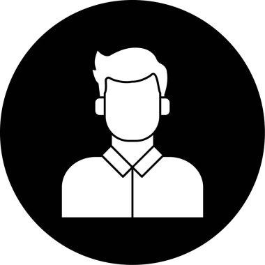 man simgesi vektör illüstrasyonu