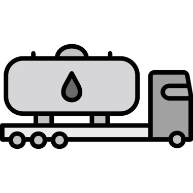 Benzin tankı vektör simgesi